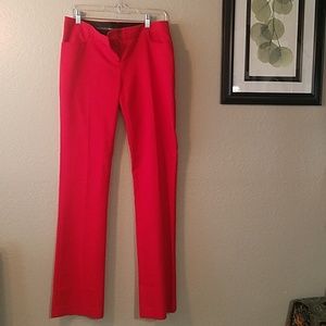 Red dress pants